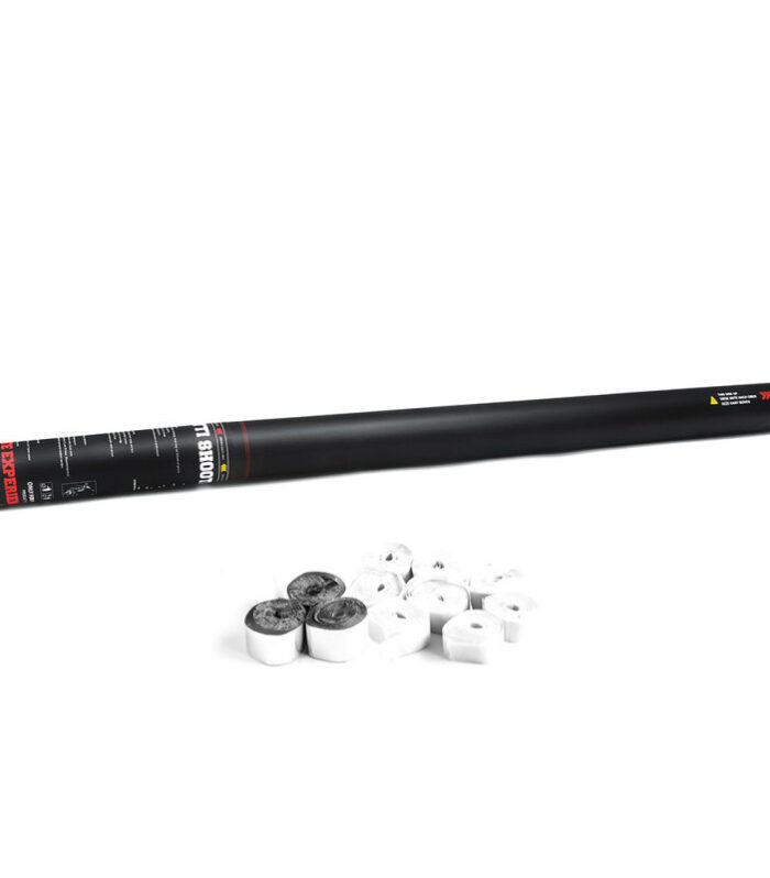 TCM FX - Kézi működtetésű Szalag Ágyú 80cm - Fehér Silver